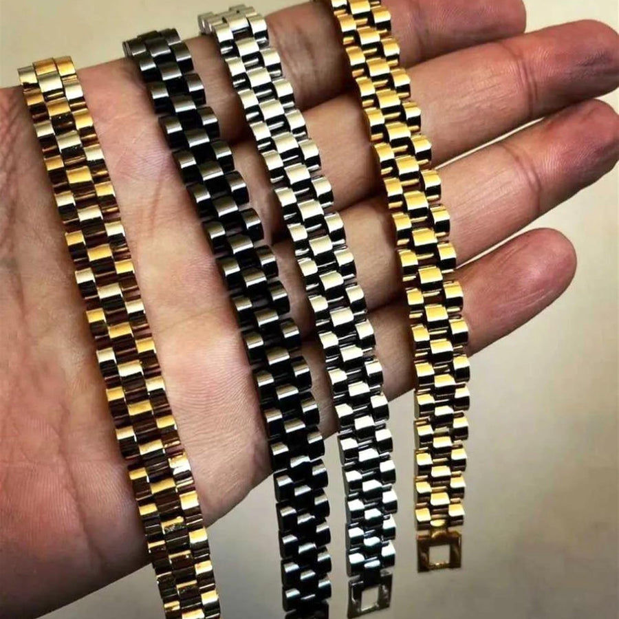 Gold Plated Unisex Chain Bracelet for Daily Wear