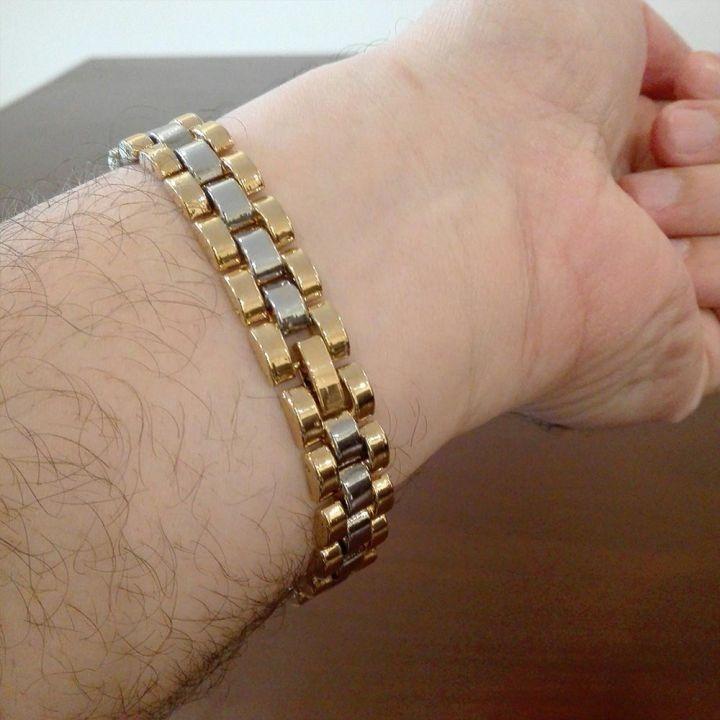 Gold Plated Unisex Chain Bracelet for Daily Wear