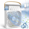 USB Rechargeable Desk Fan with Ice Cooling