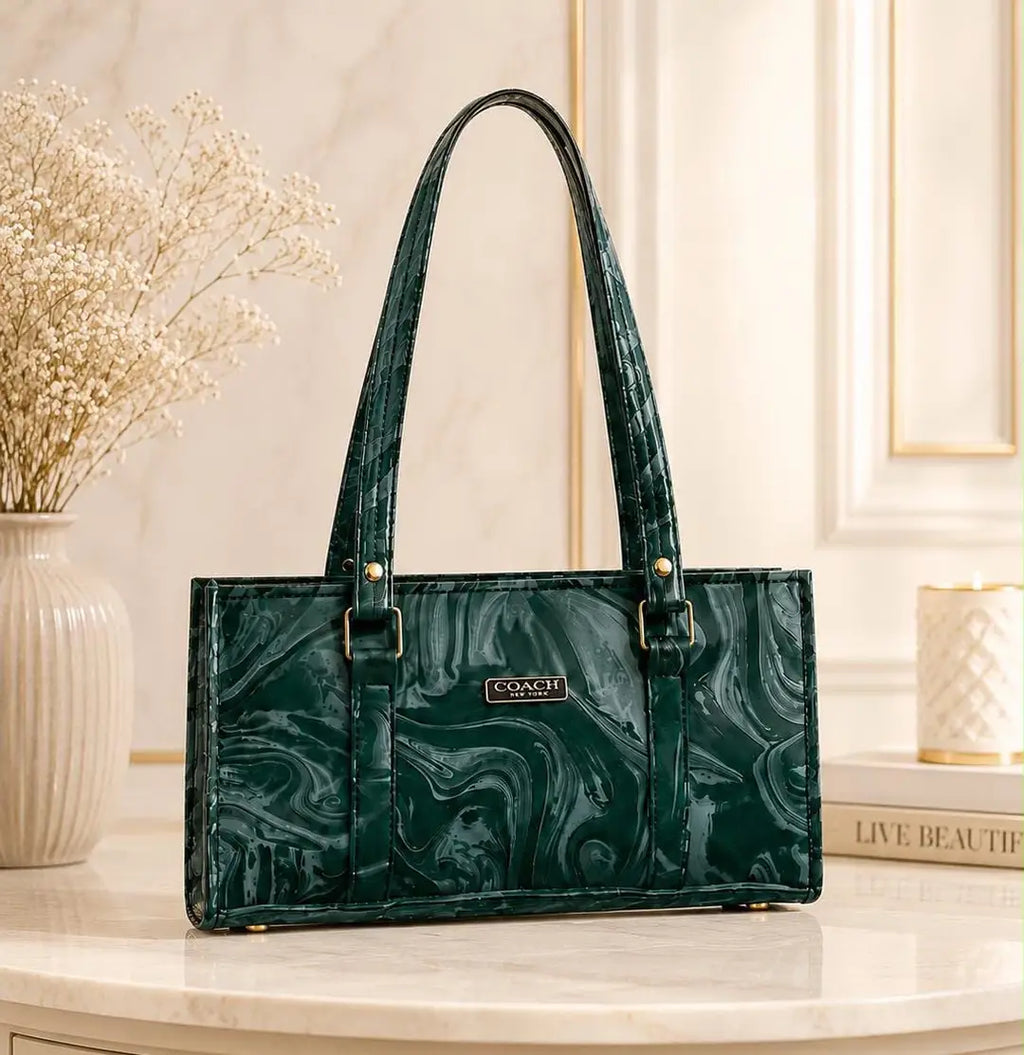 Women's Leather Plain Shoulder Bag