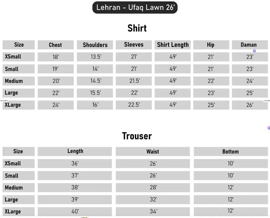Lehran - U4B Women's Stitched Embroidered Lawn Suit - 3 Pcs In Black