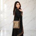 Women's Royal Vertical Sling Shoulder Bag With Long Strap