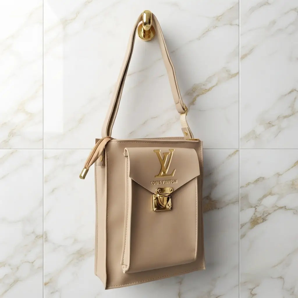 Women's Royal Vertical Sling Shoulder Bag With Long Strap