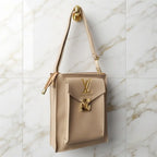 Women's Royal Vertical Sling Shoulder Bag With Long Strap