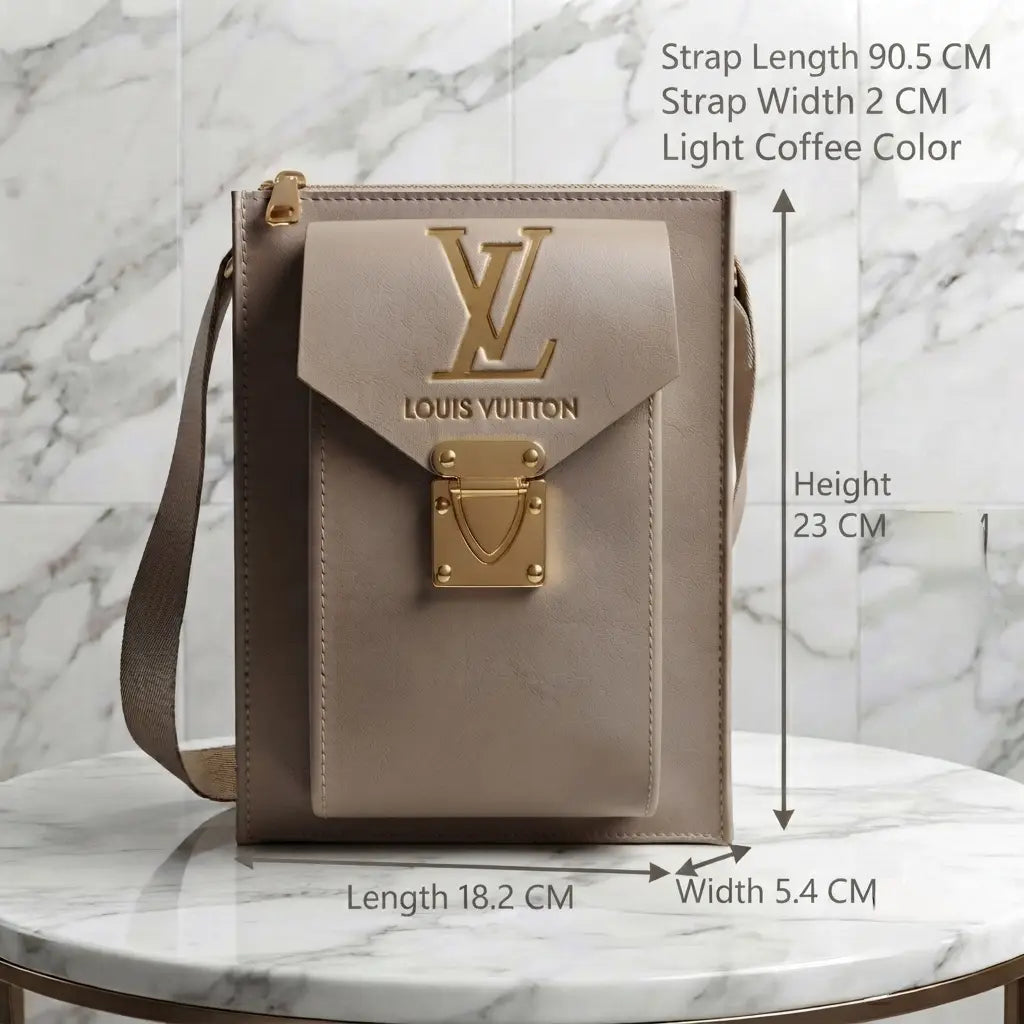 Women's Royal Vertical Sling Shoulder Bag With Long Strap