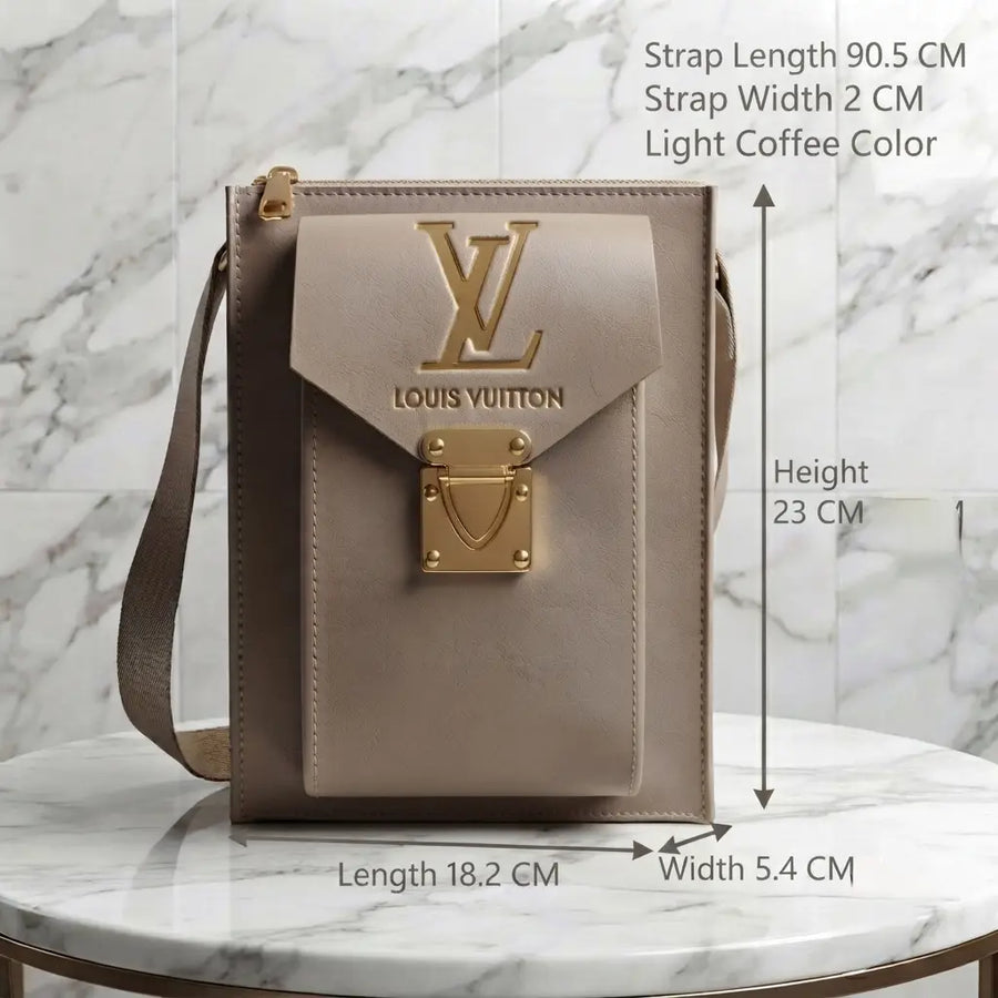 Women's Royal Vertical Sling Shoulder Bag With Long Strap