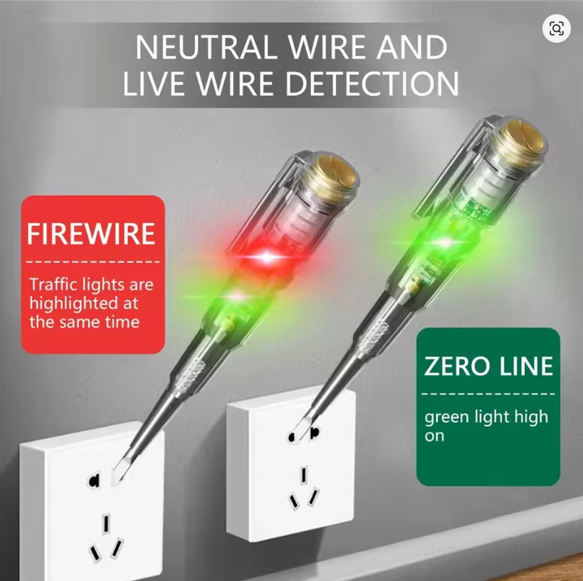 Intelligent LED Voltage Tester Pen & Screwdriver (24–250V)