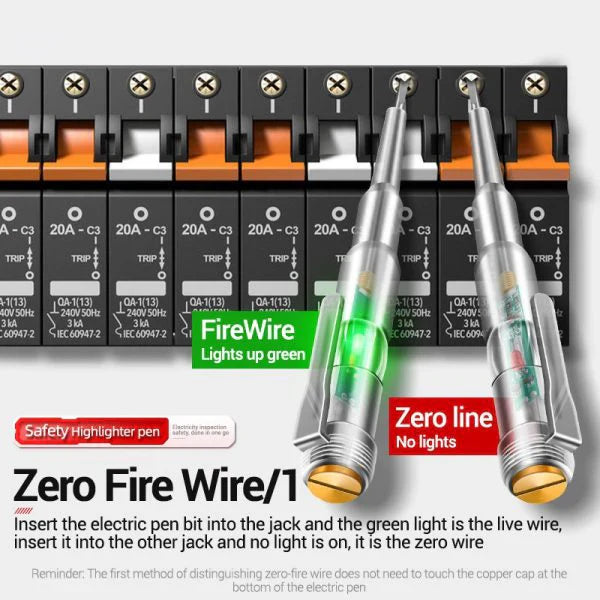 Intelligent LED Voltage Tester Pen & Screwdriver (24–250V)