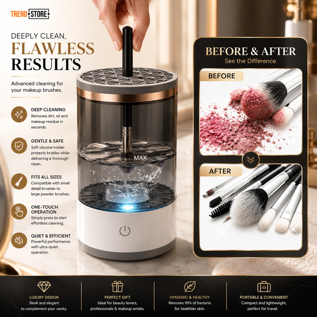 Electric Sonic UV Makeup Brush Cleaner & Sanitizer