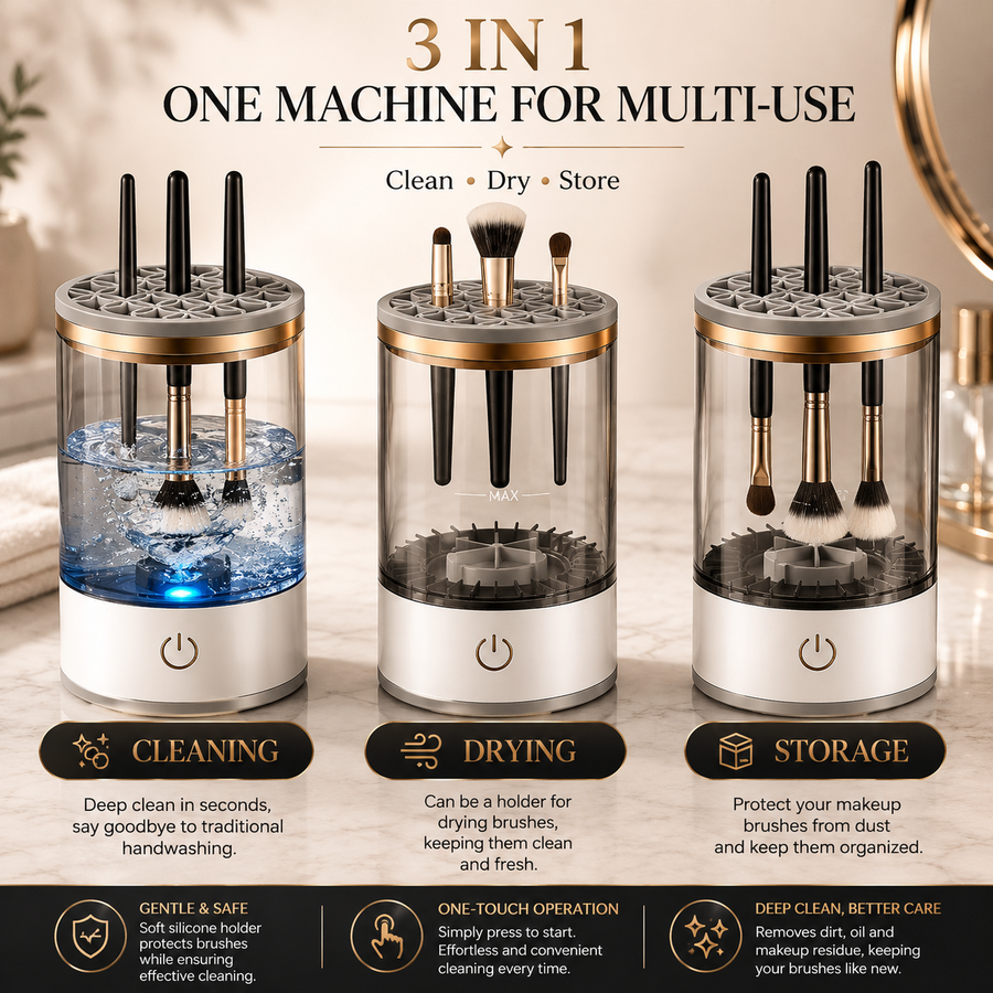 Electric Sonic UV Makeup Brush Cleaner & Sanitizer
